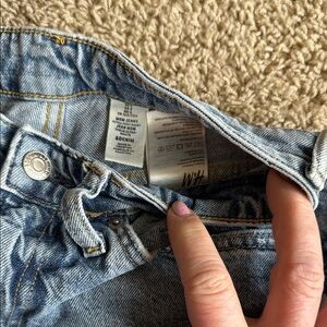H&M High Rise Light Blue Jeans